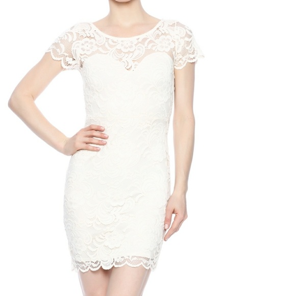 ambiance white lace dress